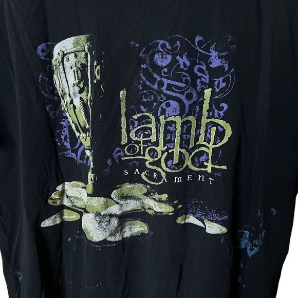 2006 Lamb of God Sacrament Tour T Shirt XL - Picture 2 of 8